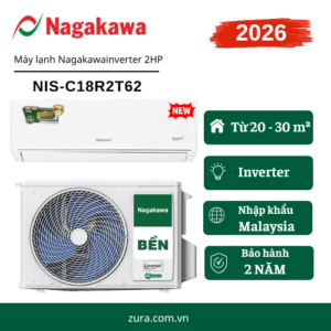 Máy lạnh Nagakawa Inverter 2 HP NIS-C18R2T62 sản xuất năm 2026