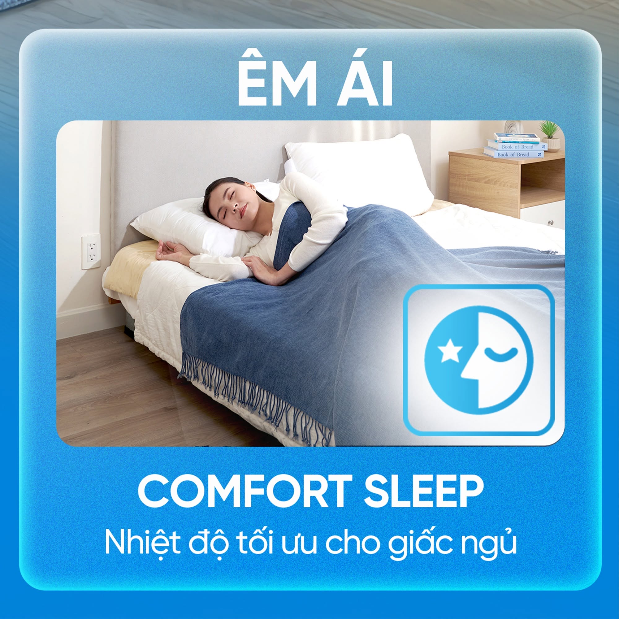 Chế độ ngủ ngon Comfort sleep trên máy lạnh Daikin