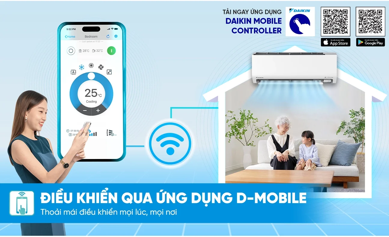 Điều khiển máy lạnh Daikin bằng Wifi