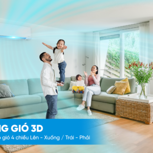 Luồng gió 3D đảo 4 chiều máy lạnh Daikin